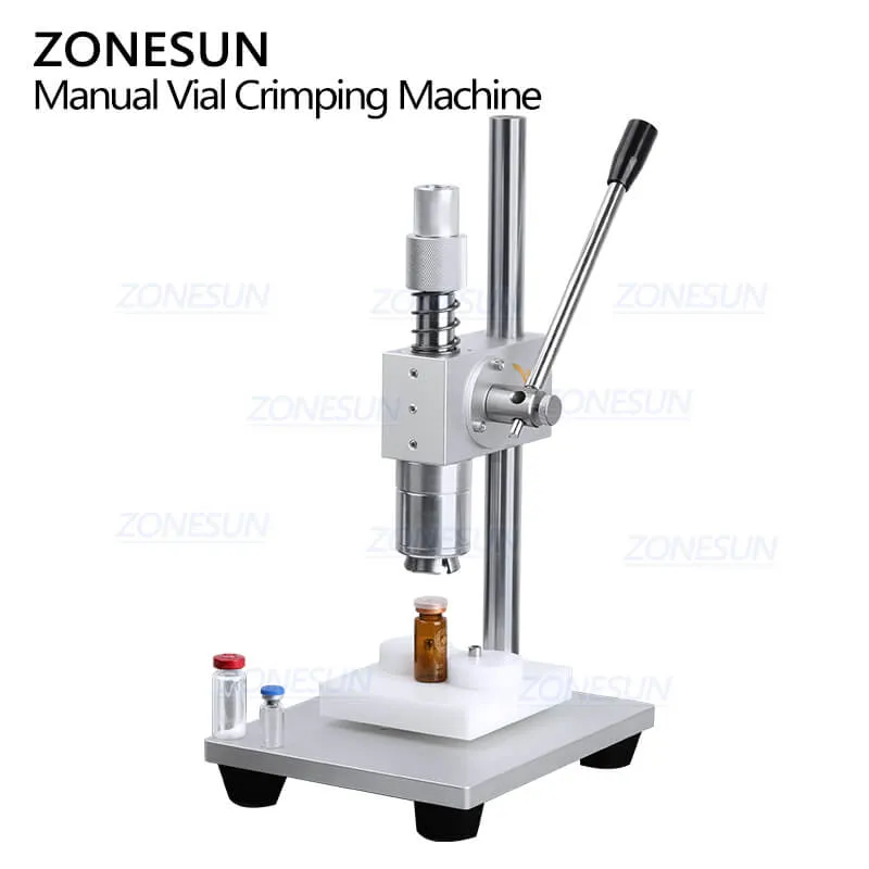 ZS-TVC2 Manual Flip-off Caps Solvent Bottle Capper Solvent Bottle Crimper Perfume Electric Capping Machine